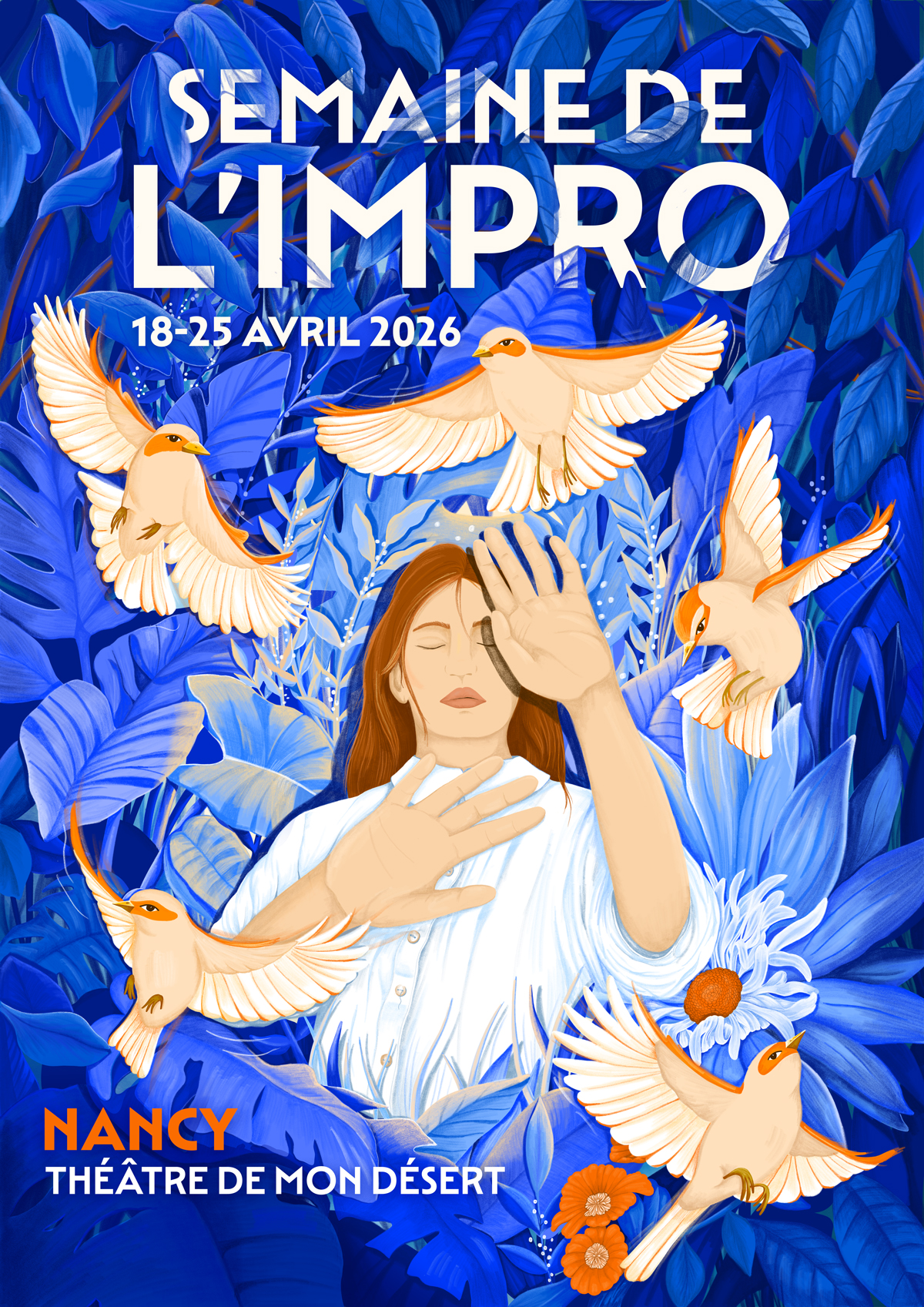 affiche SDI 2026 nature bleu feuillage